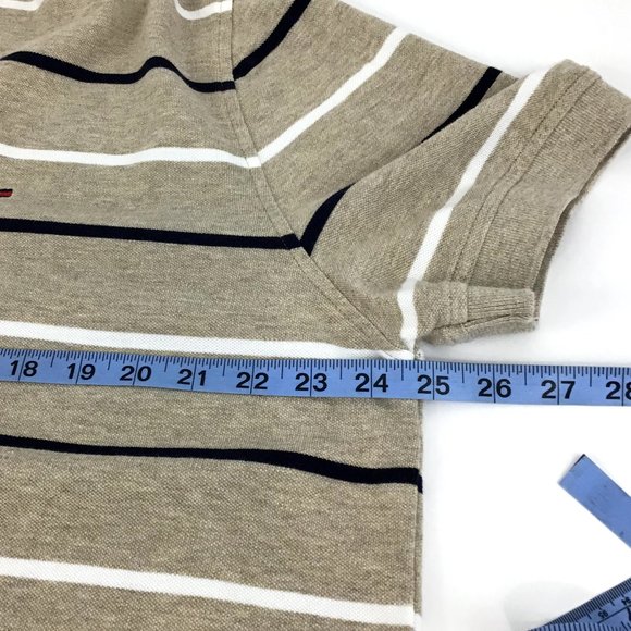 Tommy Hilfiger Striped Collar Men’s Polo Short Sleeves Shirt X-Large - Picture 7 of 8
